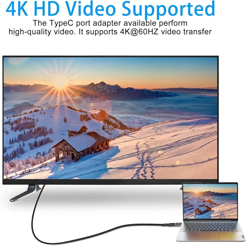 

USB C OTG адаптер 100 Вт типа C «папа» к разъему типа C «мама» 20 Гбит/с высокоскоростной преобразователь передачи данных для телефонов, ноутбуков, планшетов