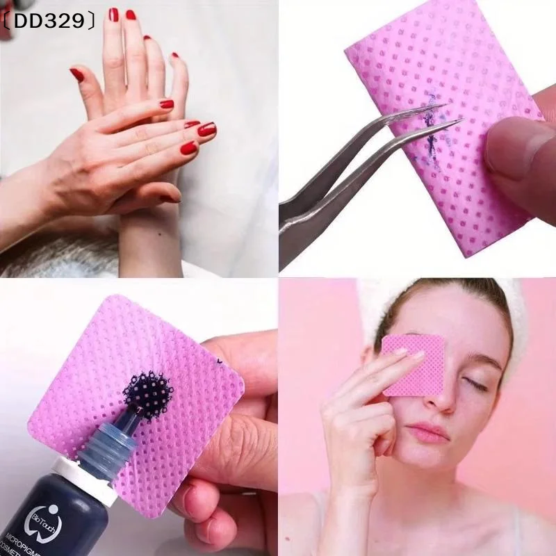 200 Pieces Professional Lint Free Nail Wipes Eyelash Extension Glue Wipes Nail Polish Removal Wipes For Salon Use〔DD329〕