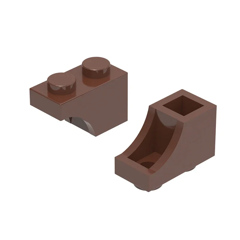 MOC 10PCS 3659 작은 7 문자 빌딩 블록 키트 특별 하우스 성 2 홀 하프 아치 벽돌 입자 장난감 어린이 선물