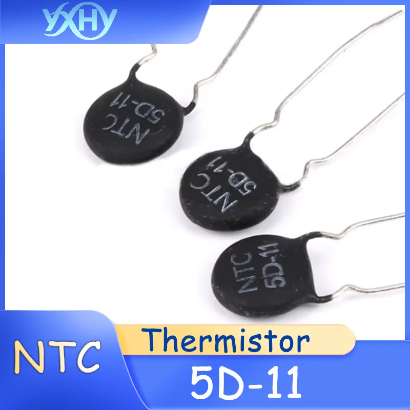 

NTC thermistor 5D-11 negative temperature coefficient diameter 11mm 5 ohms