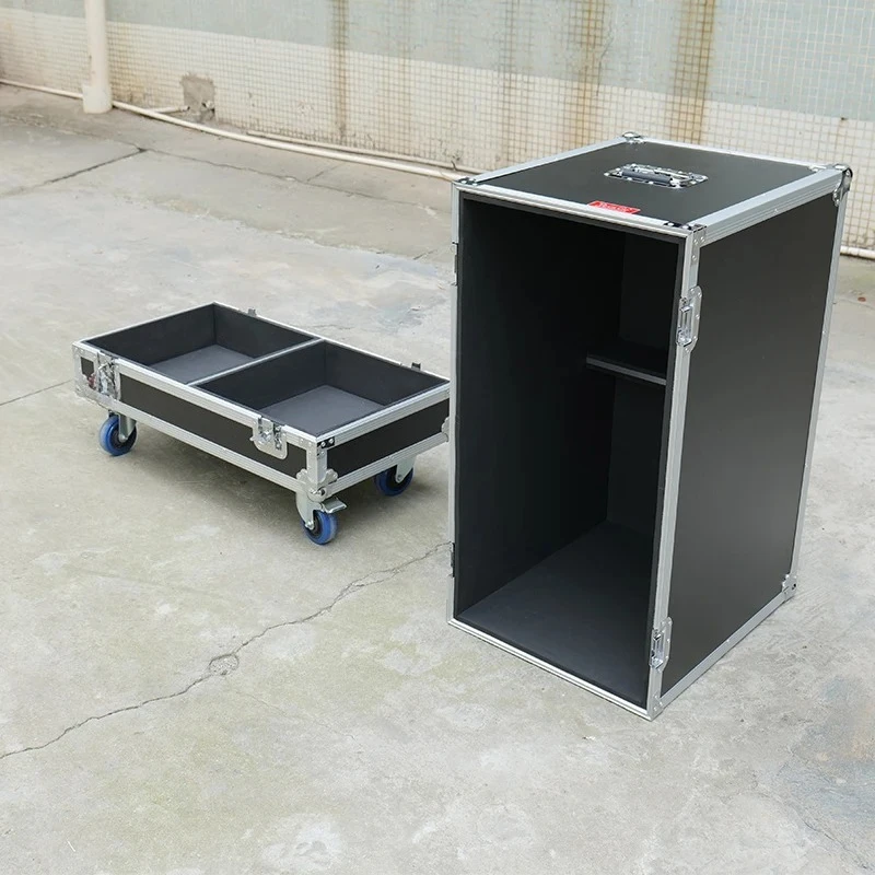 Custom Engineered Line Array Flight Case for 2 RCF HDL6-A Speakers With Wheels