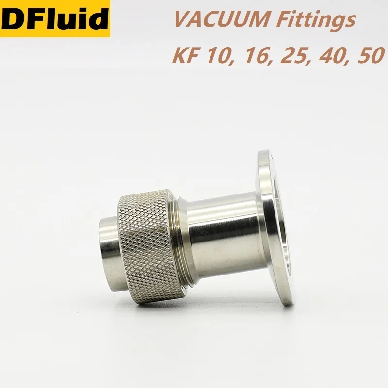 

304 Stainless Steel KF10/16/25/40/50 TUBE ADAPTER Welding Connector VACUUM Fitting Quick Flange Fittings For VACUUM Pumps