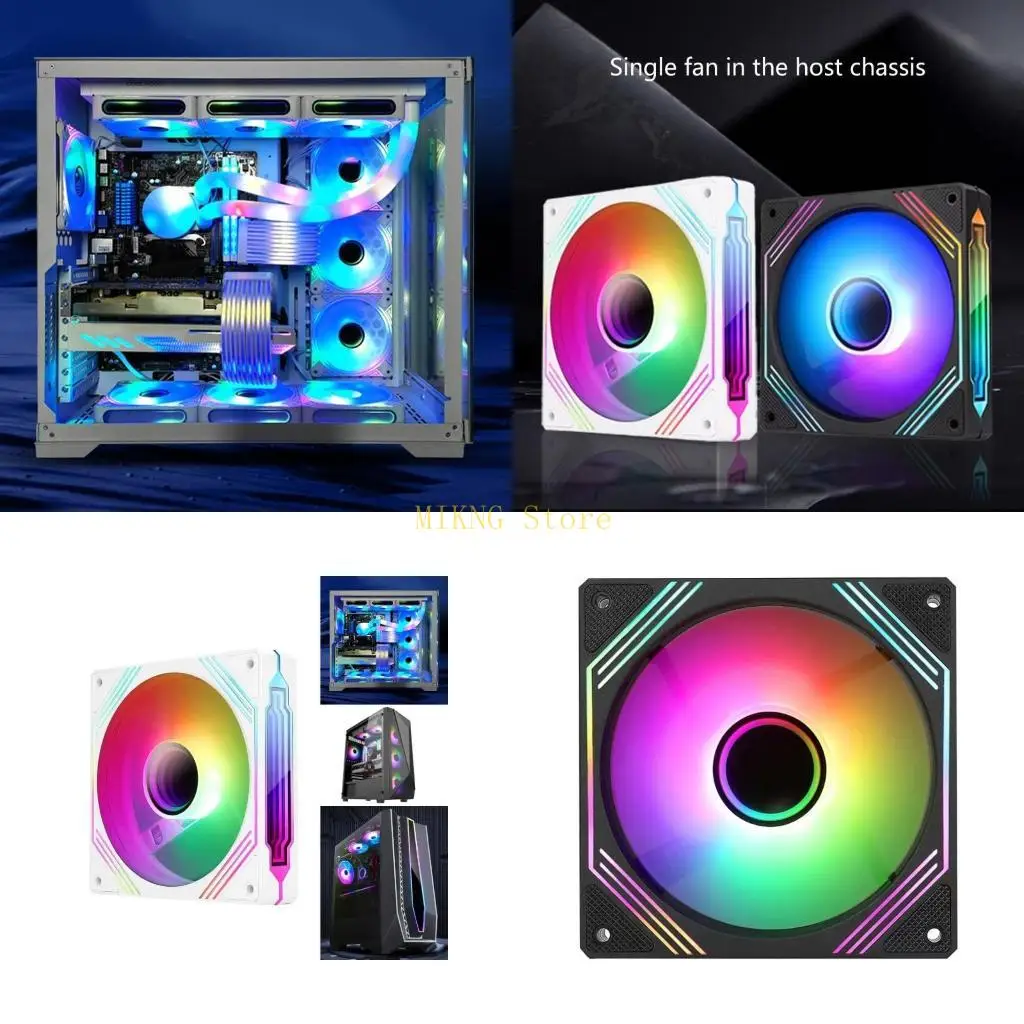 

High AirFlows 140mm ARGB for Computer Cases Reverse AirFlows PWM Control best sale