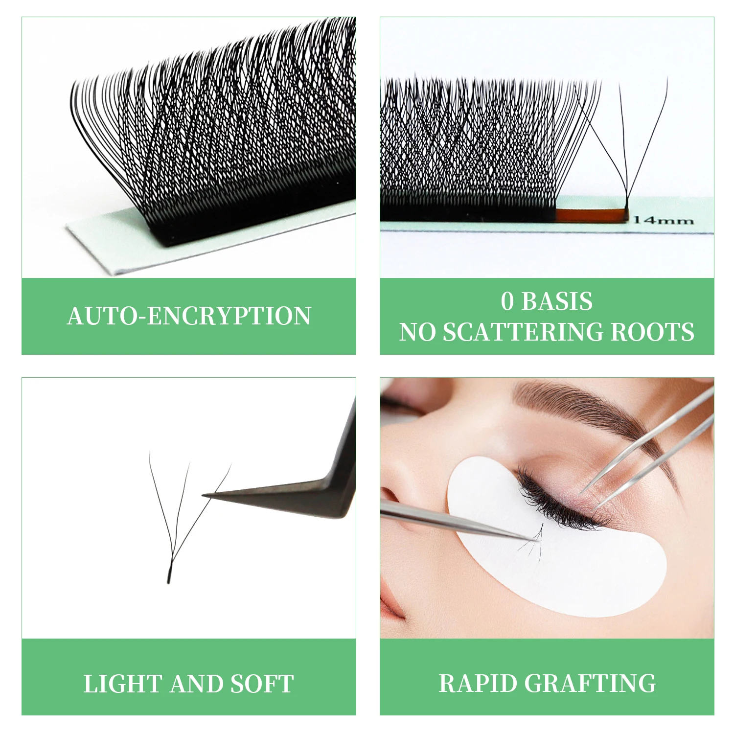 ขนตาปลอมแบบต่อเอง 6DW Lash Ext - Eyelash Extension Logo บทวิจารณ์และราคา