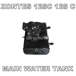 Motorcycle Water-cooled Radiator Main Water Tank Auxiliary Water Tank Auxiliary Kettle Decorative Cover FOR ZONTES 125C 125 C