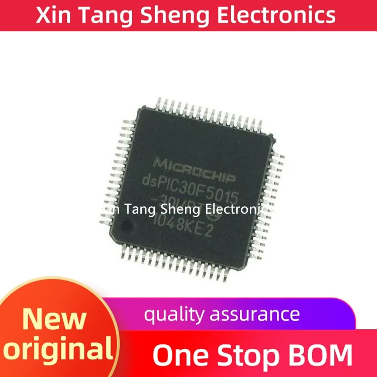 1PCS DSPIC30F5015-30I/PT DSPIC30F5015-30IPT TQFP64 New original Microcontroller Chip Integrated circuit