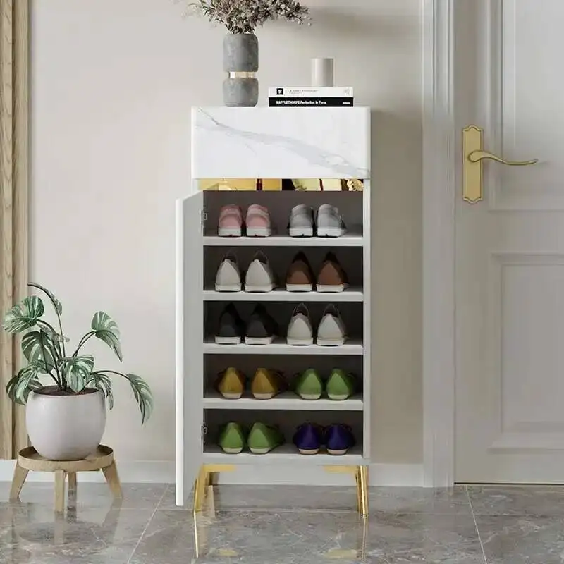 

Modern Simplicity Entryway Shoe Cabinet Organizer Doors Gray Nordic Designer Shoe Rack Space Saving Zapateros Home Furniture