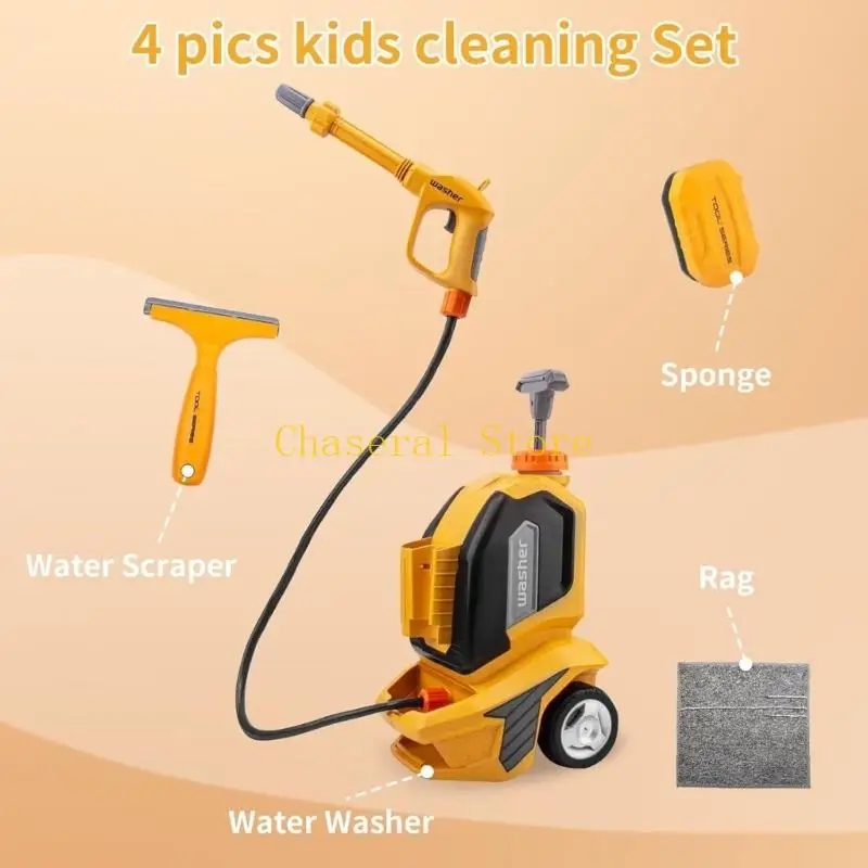 E7CE Educational Car Wash Machine Pretend Play Game Toy for Toddler Enhances Creativity for Outdoor Birthday Party Activity