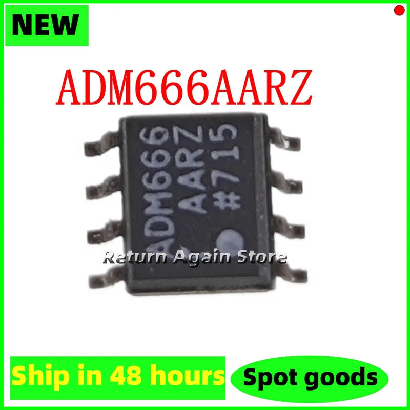 10PCS/LOT ADM666AARZ ADM666 ADM666A Chip inventory for the elderly, with a general appearance of eight pin patch