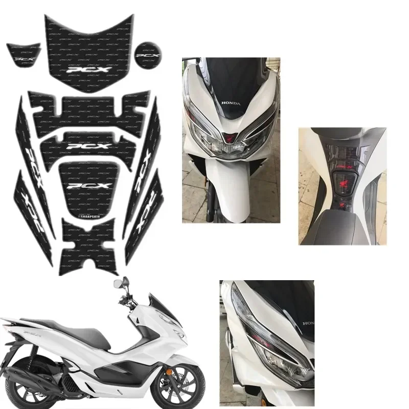 

Для Honda PCX 125 150 PCX125 PCX150 2018 2019 защитная накладка на бак мотоцикла 3D гелевые наклейки Decal - 3 moto