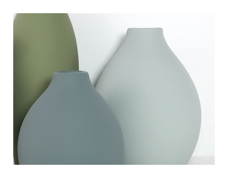 Morandi Ceramic Vase Decoration Interior Ornaments Wedding Modern Sample Room Flower Arrangement home decor