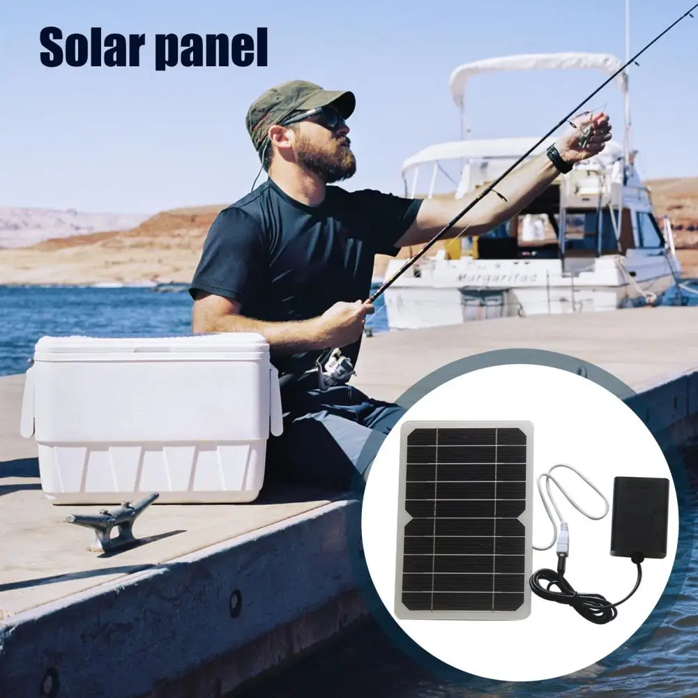 

Solar Panel Oxygenator Portable Solar Aerator High Power Output Solar Panel Set with Portable Design for Efficient for Outdoor