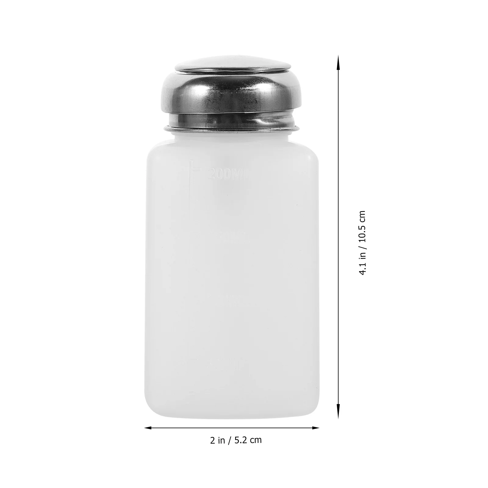 200Ml Push Down Pump Dispenser Makeup Remover Bottle Portable Leakproof Empty Containers for Travel Manicure Supplies