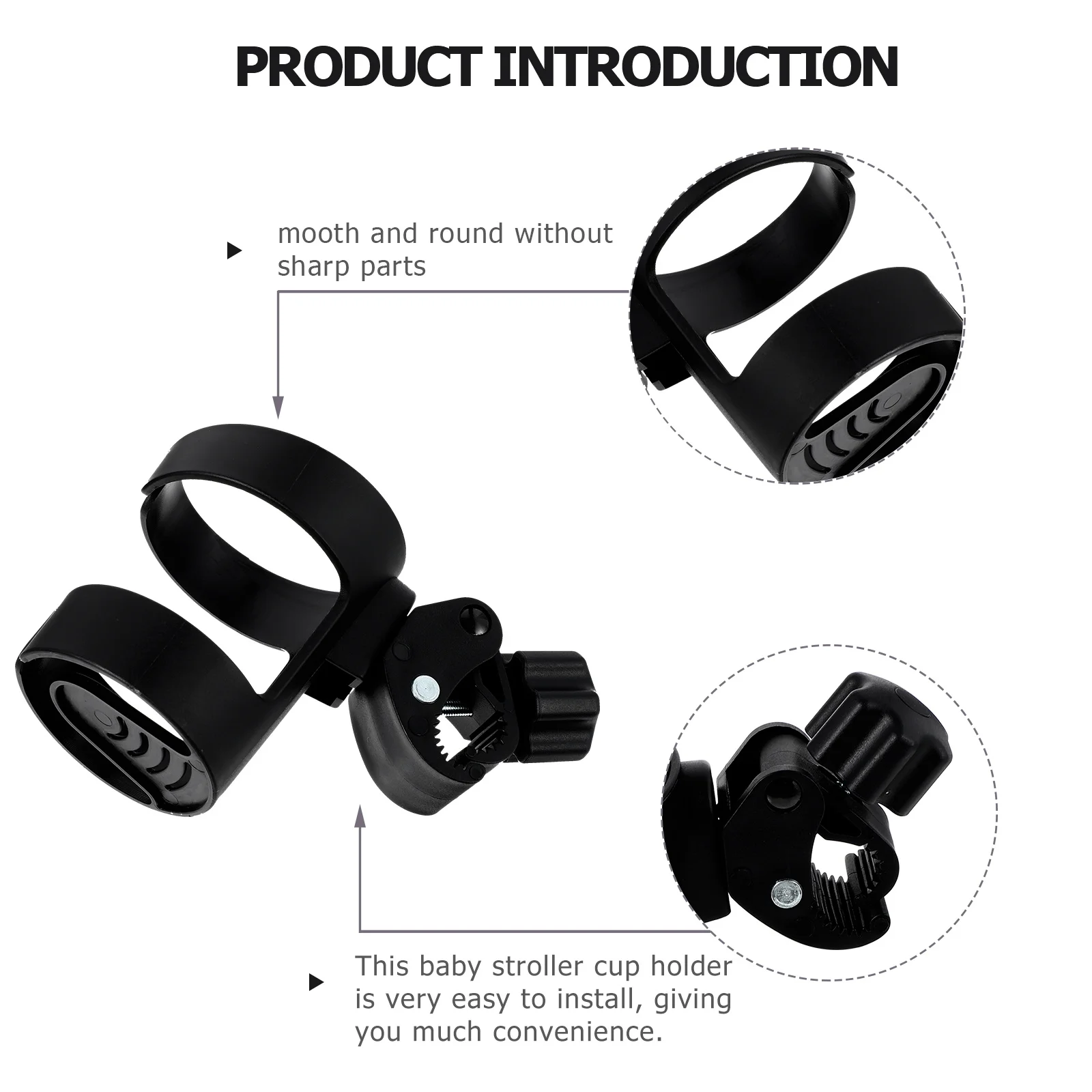 

2 Pcs Cart Cup Holder Strollers Supply Milk Bottle Motorcycle Water Organizer