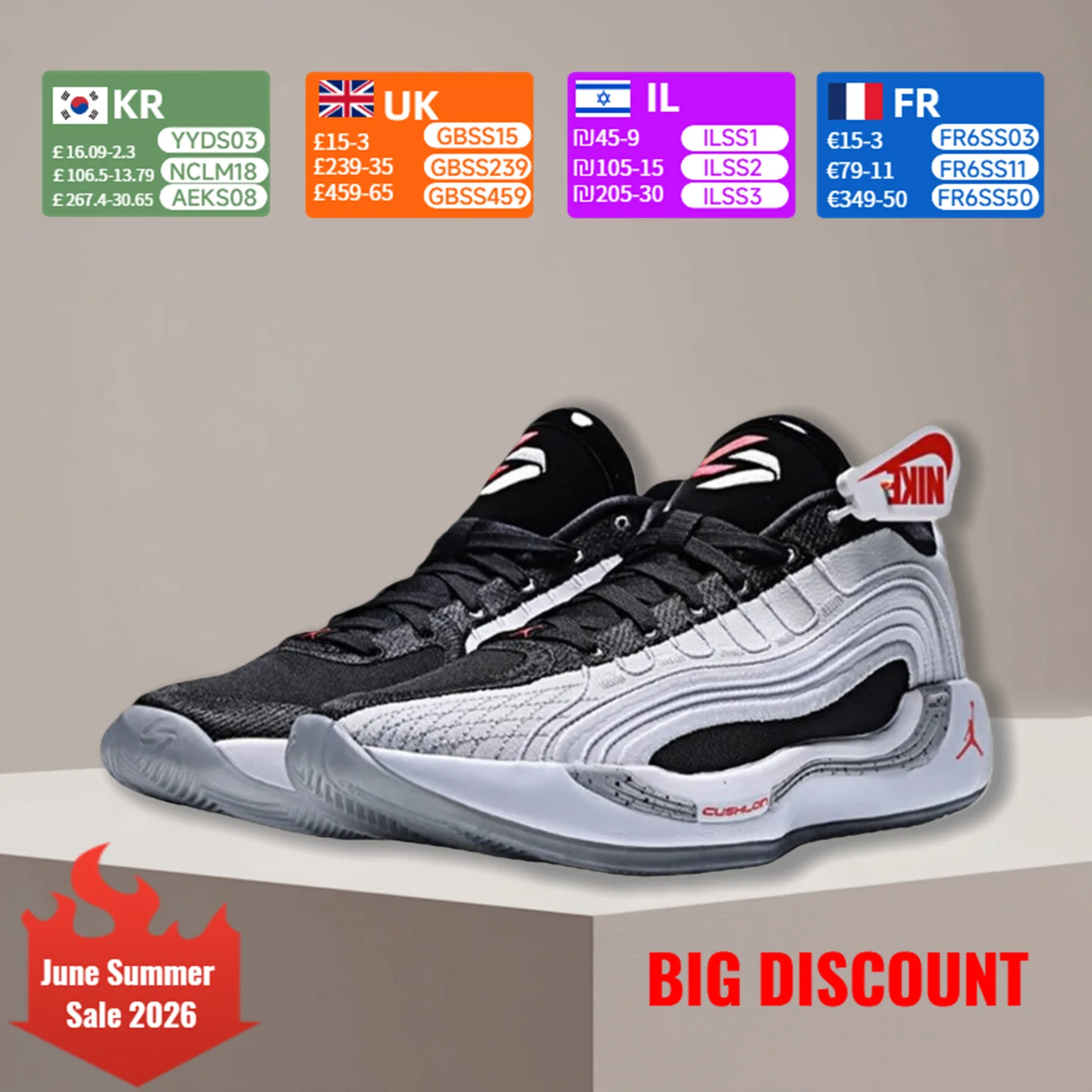 Zapatillas de baloncesto Jordan Jordan Doncic 4ta generación LUKA 4 zapatillas de rendimiento negro/blanco/gris HF0824-101