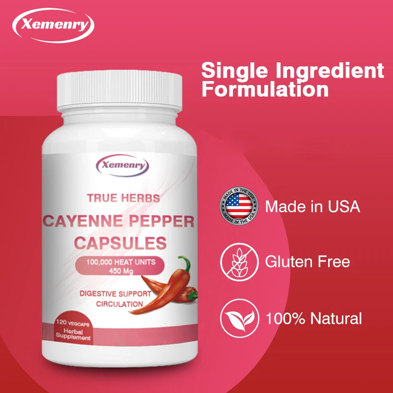 كبسولات كايين بيبر - تدعم صحة القلب والأوعية الدموية والهضمية، وتعزز المناعة وتعزز الدورة الدموية #1