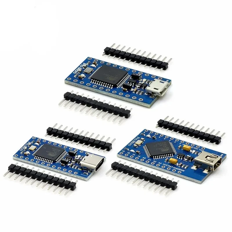 Imagem -02 - Placa de Desenvolvimento para Arduino Pro Micro Mini Usb Atmega32u4 5v 16mhz