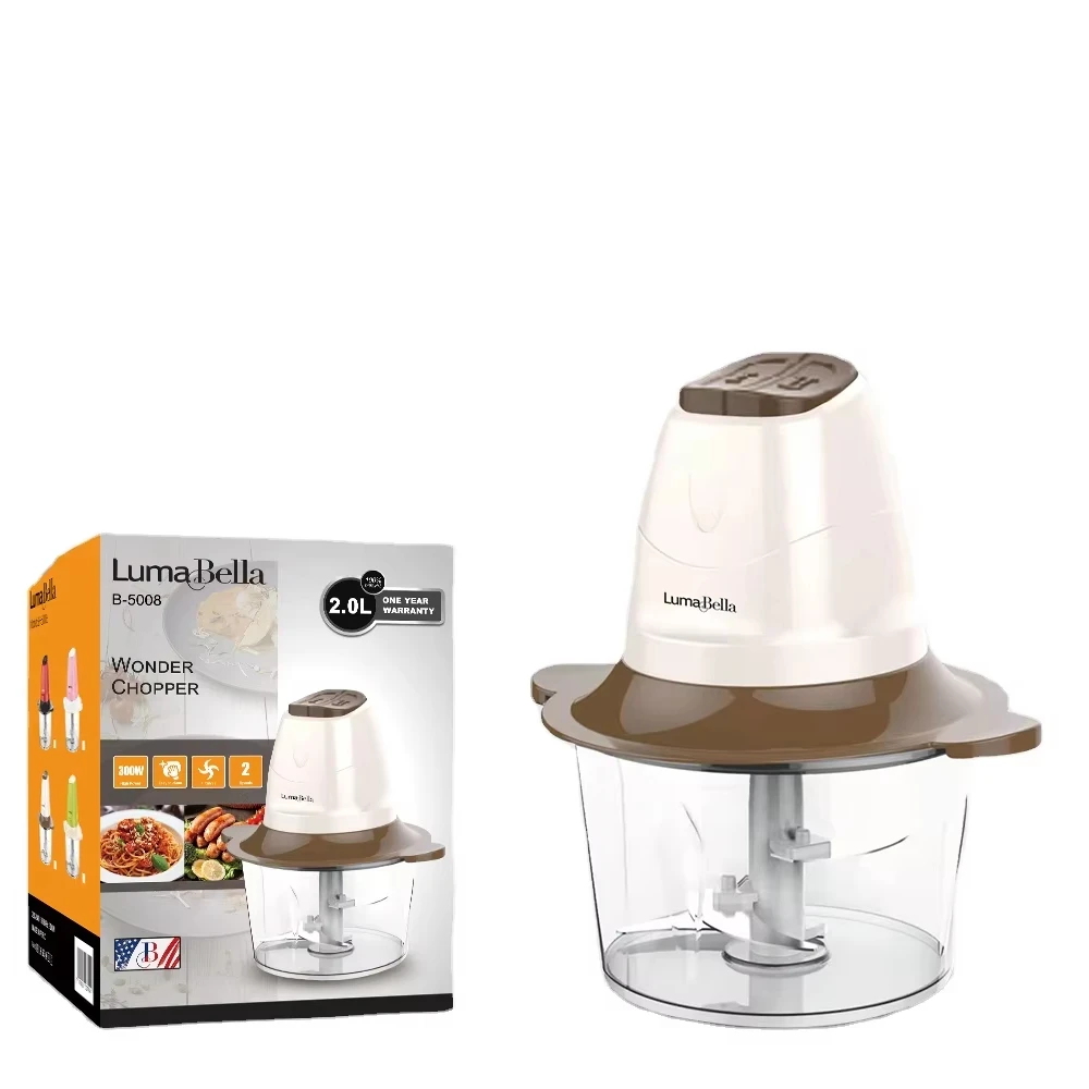 High Quality 2l Electric pounding Machine Food Processor Chopper Meat Grinder LB-5008