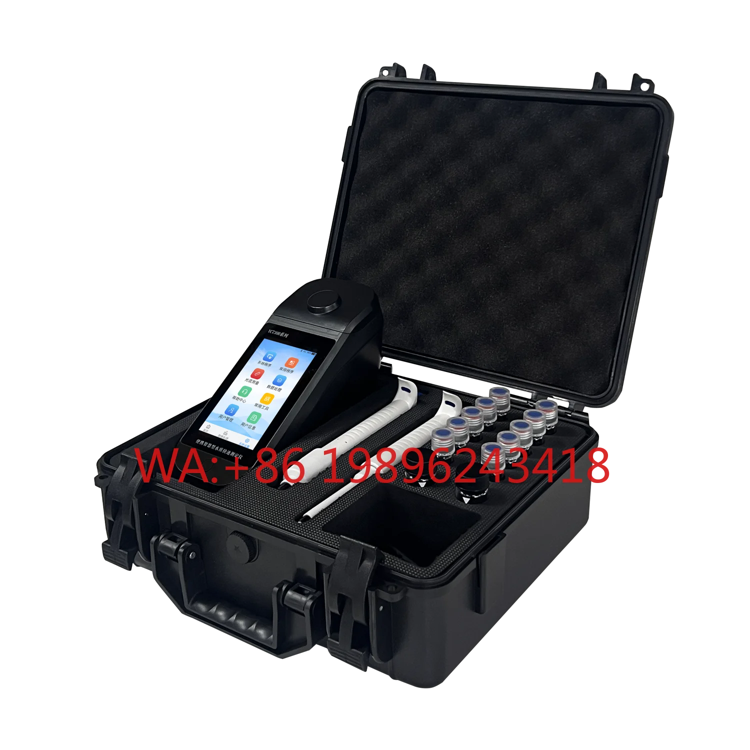 

PH/DO/EC/Temp Portable Multi-Parameter Water Quality Analyzer for Aquaculture & Environmental Monitoring