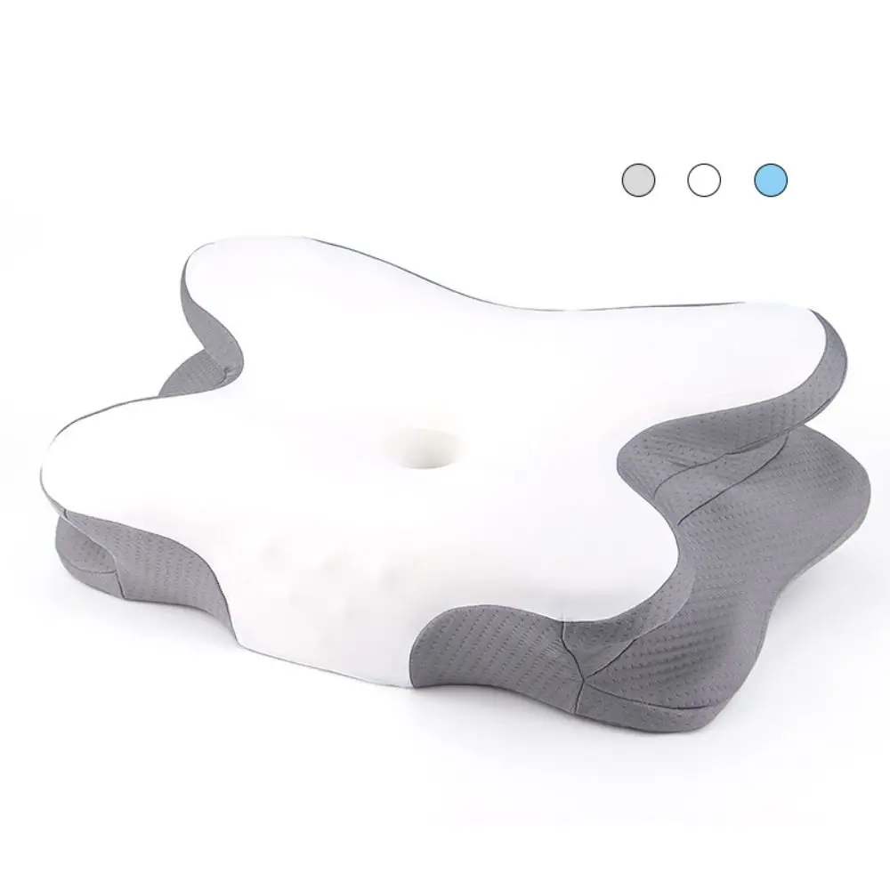 

New Breathable Orthopedic Pillow Slow Rebound Butterfly Design Memory Foam Pillow Comfortable Ergonomic Pillow Neck Pain Relief