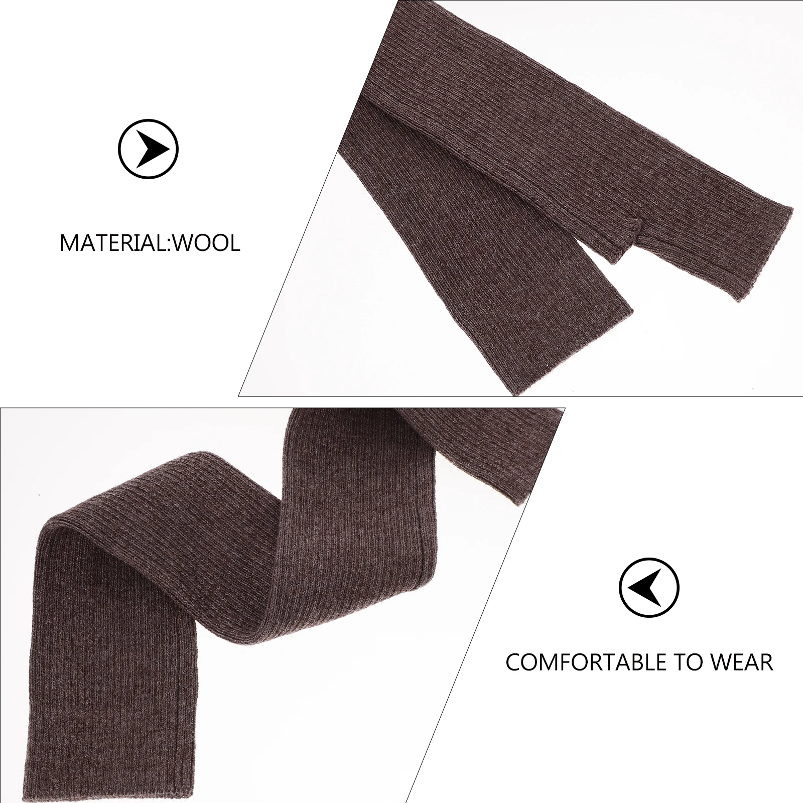 

Warm Arm Sleeves for Women 50CM Black Cashmere Armb Forearm H Covers Sports Outdoor Driving Cycling Elastic Breathable