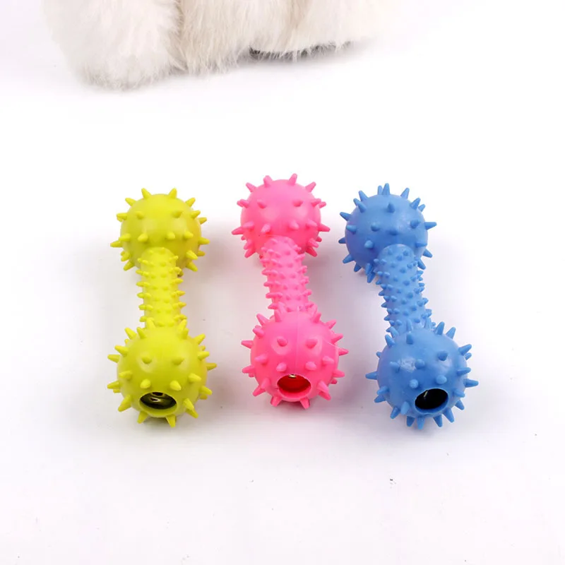 1PC Pet Toy for Small Dog Teeth Cleaning Chew Training Tos Non-toxic Rubber Resistance To Bite Dog Toy Pet Supplies Random Color