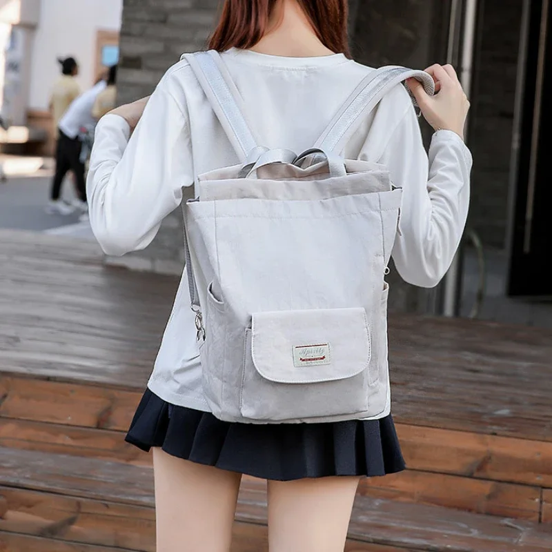 2023 Fashion Women Shoulder Bag for Laptop Waterproof Oxford Cloth Notebook Backpack