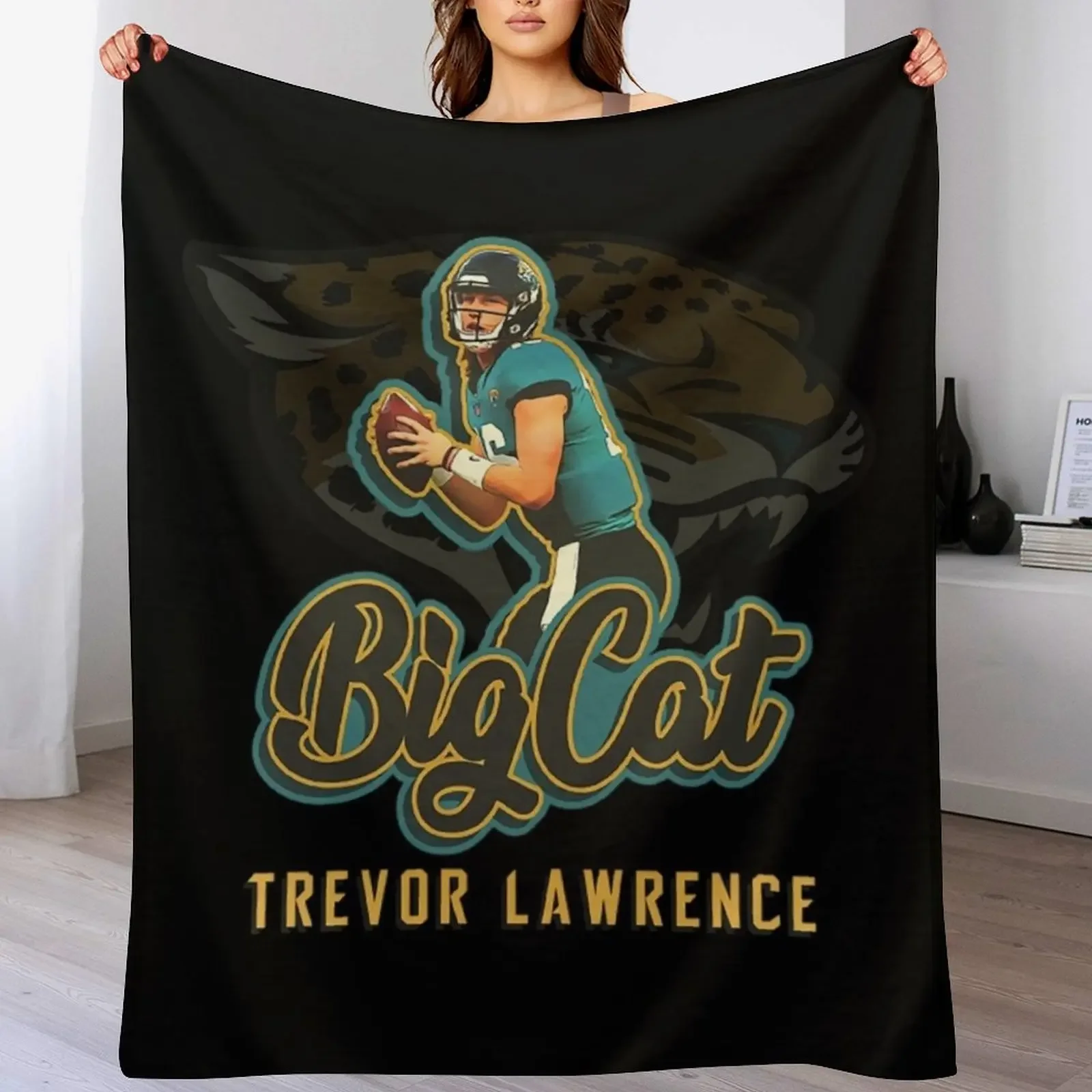 

Trevor Lawrence T-ShirtTrevor Lawrence_ Big Cat Throw Blanket Elegant Warm Throw Blanket for Hotel Home