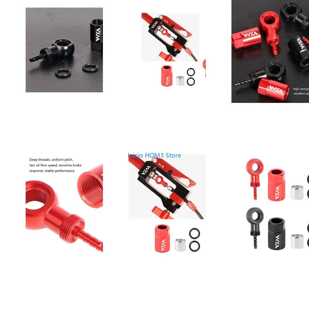 A5YD Precisions Machined Brake Hose Connectors Suitable for Mountain Bike Disc Brakes
