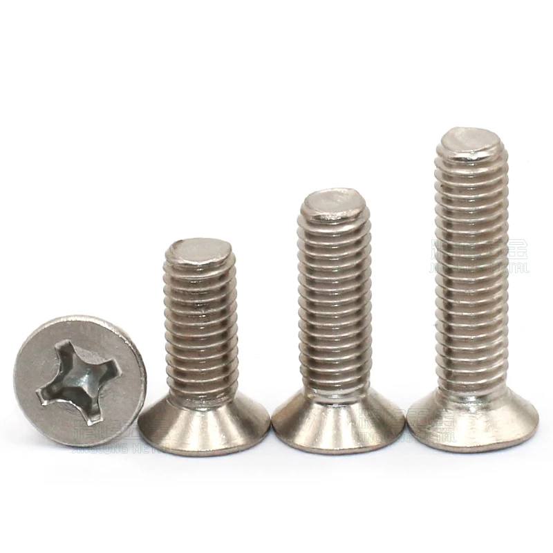 100Pcs M2.5xL5/6/8/10/16mm Mini Micro Non-standard Cross Phillips Flat Bolts Countersunk Head Furniture Screws