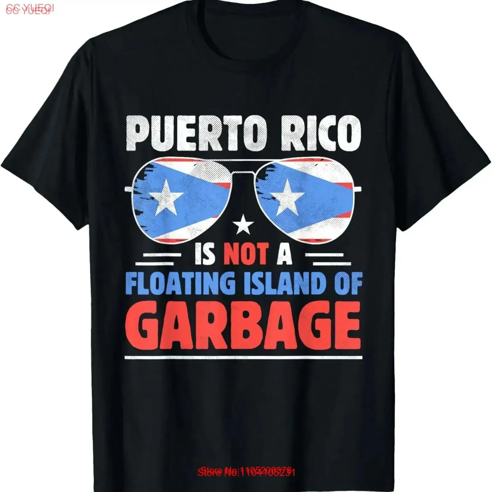 Puerto Rico Is Not A Floating Island Of Garbage T Shirt  vintage Washed Casual graphic designer clothes Slightly Comfortable