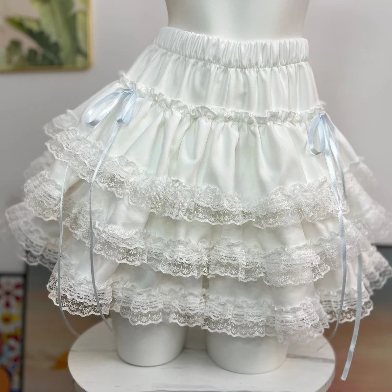 

Новая женская юбка в стиле Харадзюку Y2K: милый пышный фасон, японский панк, с оборками, в стиле преппи, повседневная, 2026