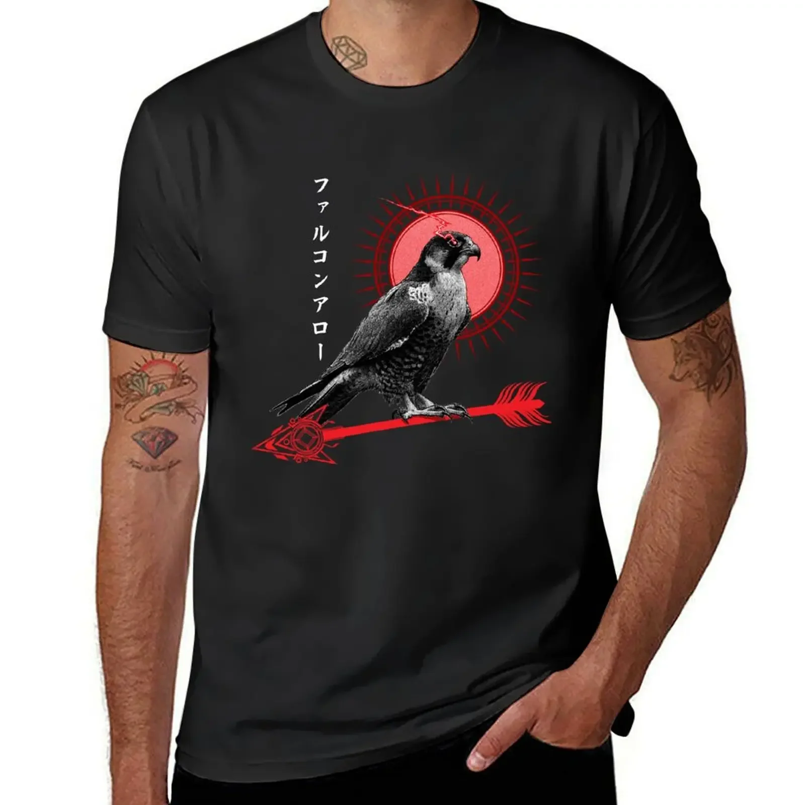 

The Falcon Sits in Reverence T-Shirt aesthetic clothes sweat basketball graphic tees mens t shirts casual stylish