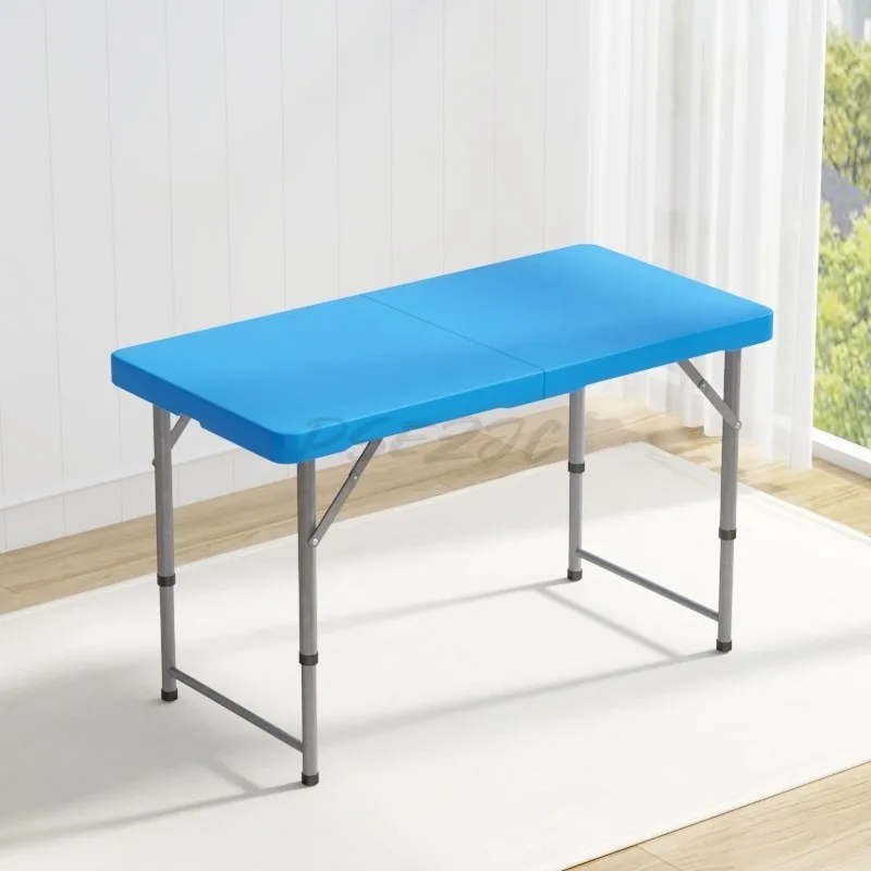 طاولة صغيرة محمولة قابلة للطي للاستخدام المنزلي في الهواء الطلق، طاولة قابلة للطي بسيطة مع مكتب تدريب بارتفاع قابل للتعديل