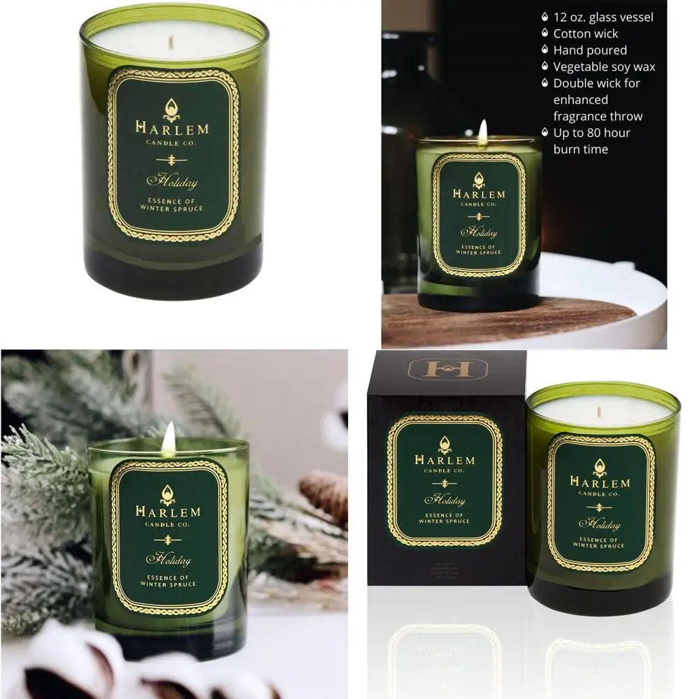 

Luxurious 11 oz Double Wick Soy Candle, Gift Boxed, Wild Berry & Rose Scents, 80-Hour Burn