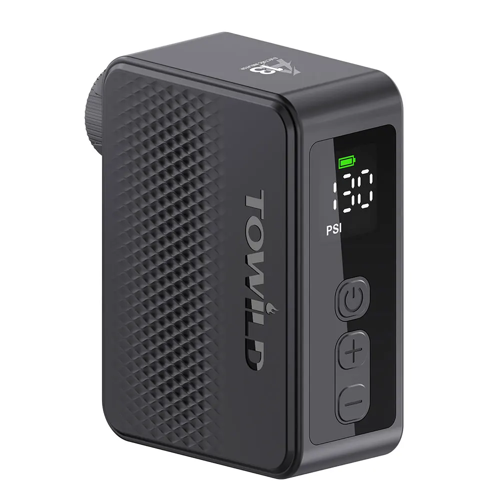 AliExpress NONE TOWILD A13 Electric Bicycle Inflator Max 130PSI Mini Portable Bicycle Air Pump For AV/FV Tire Inflator Outdoor Bike Accessories