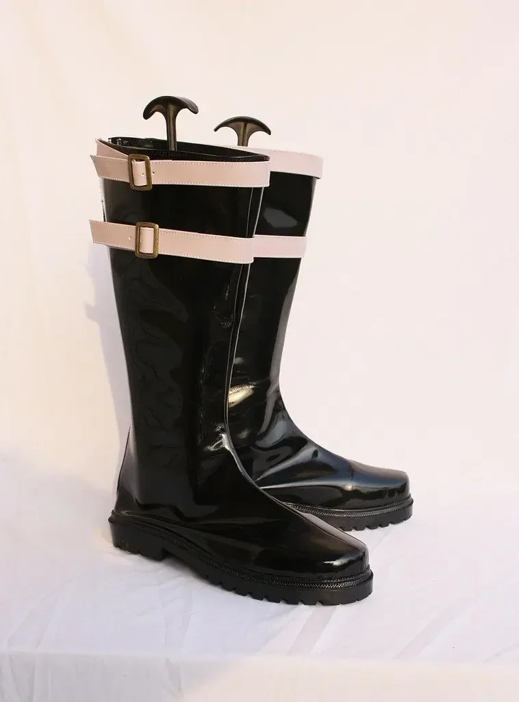 Dracule Mihawk Cosplay Boots Black Shoes Custom Made