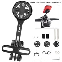 Bicycle Computer Holder Camera Flashlight Dual Stand Adjustable MTB Code Table Rack Bike Speedometer Mount for Garmin Bryton