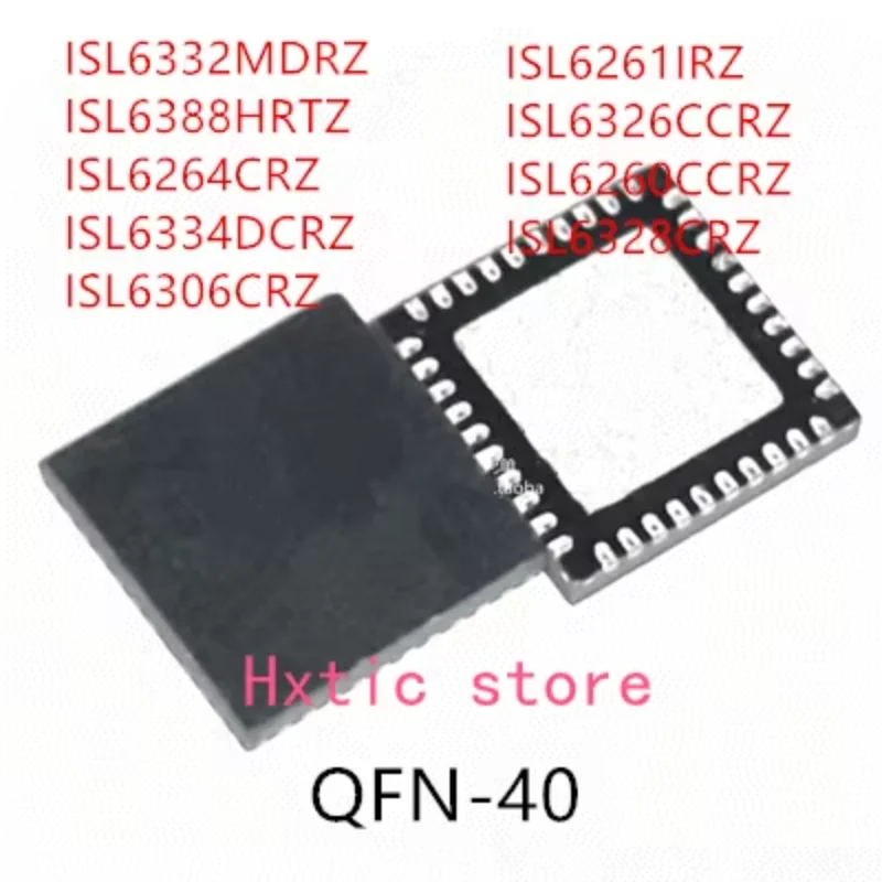 CI ISL6332MDRZ ISL6388HRTZ ISL6264CRZ ISL6334DCRZ ISL6306CRZ ISL6261IRZ ISL6326CCRZ ISL6260CCRZ ISL6328CRZ, 10 pièces