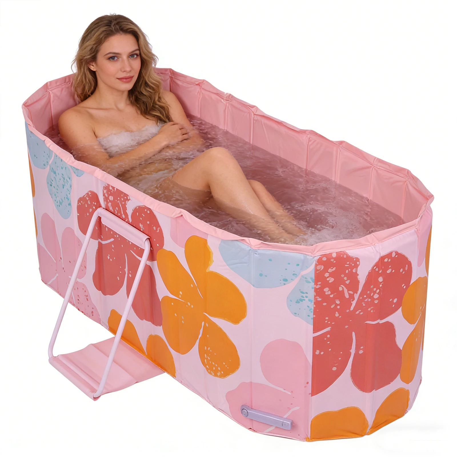 

Ванна для ледяных процедур 47 дюймов, 5-слойная изолированная складная ванна для спортсменов и взрослых, для душа дома, в помещении и на улице