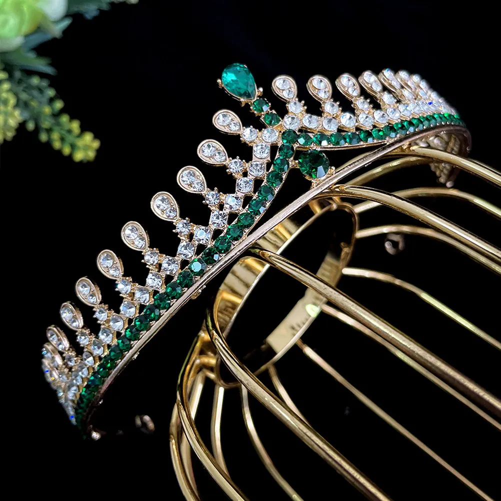 

Delicate Wedding Bride Tiara Rhinestone Crown Bridal Headdress for Women Hair Jewelry Gift for Wife Girlfriend Mother