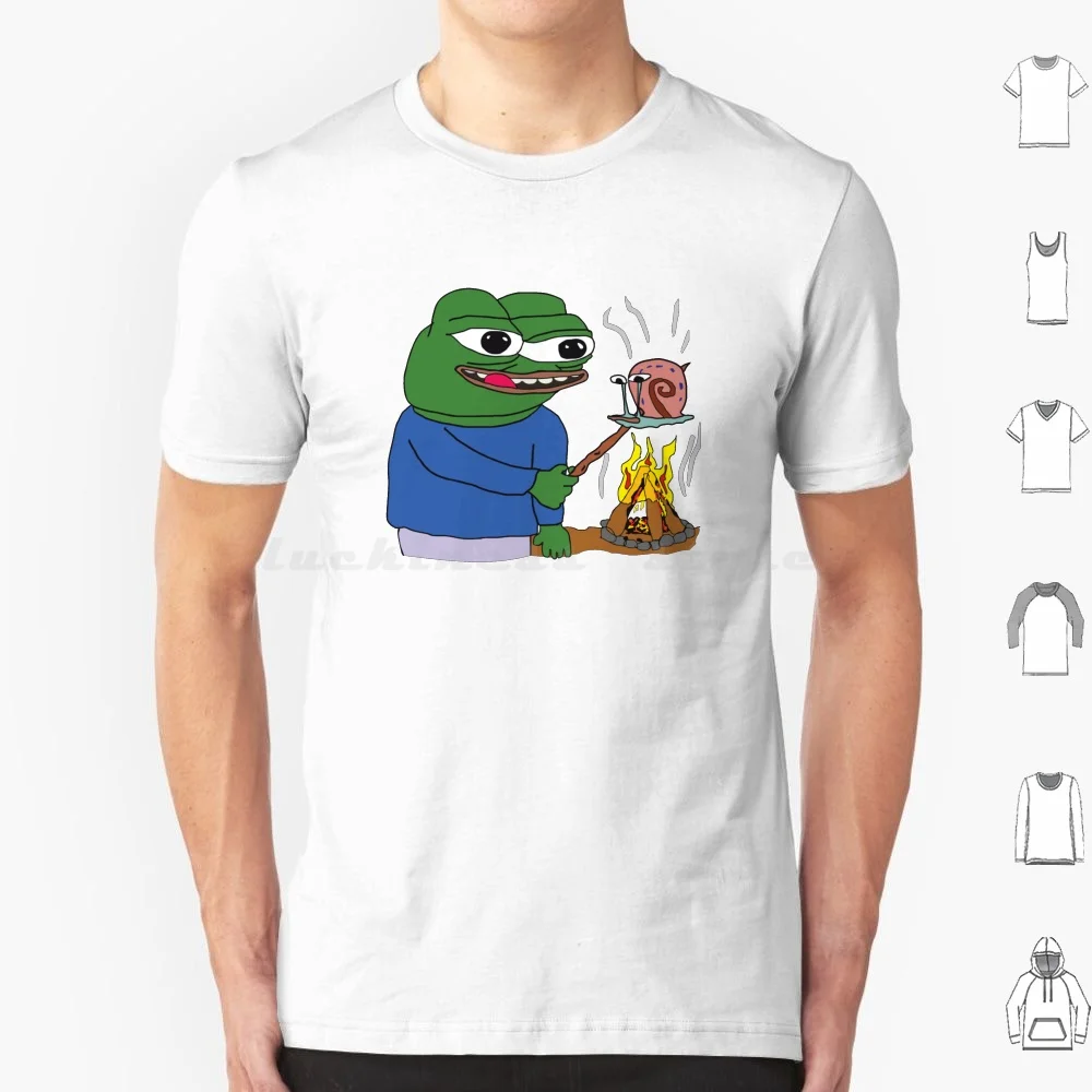 Apu Apustaja Roasting Gary The Snail On A Campfire The Frog The Helper Hd High Quality Online Store T Shirt Men Women Kids 6xl