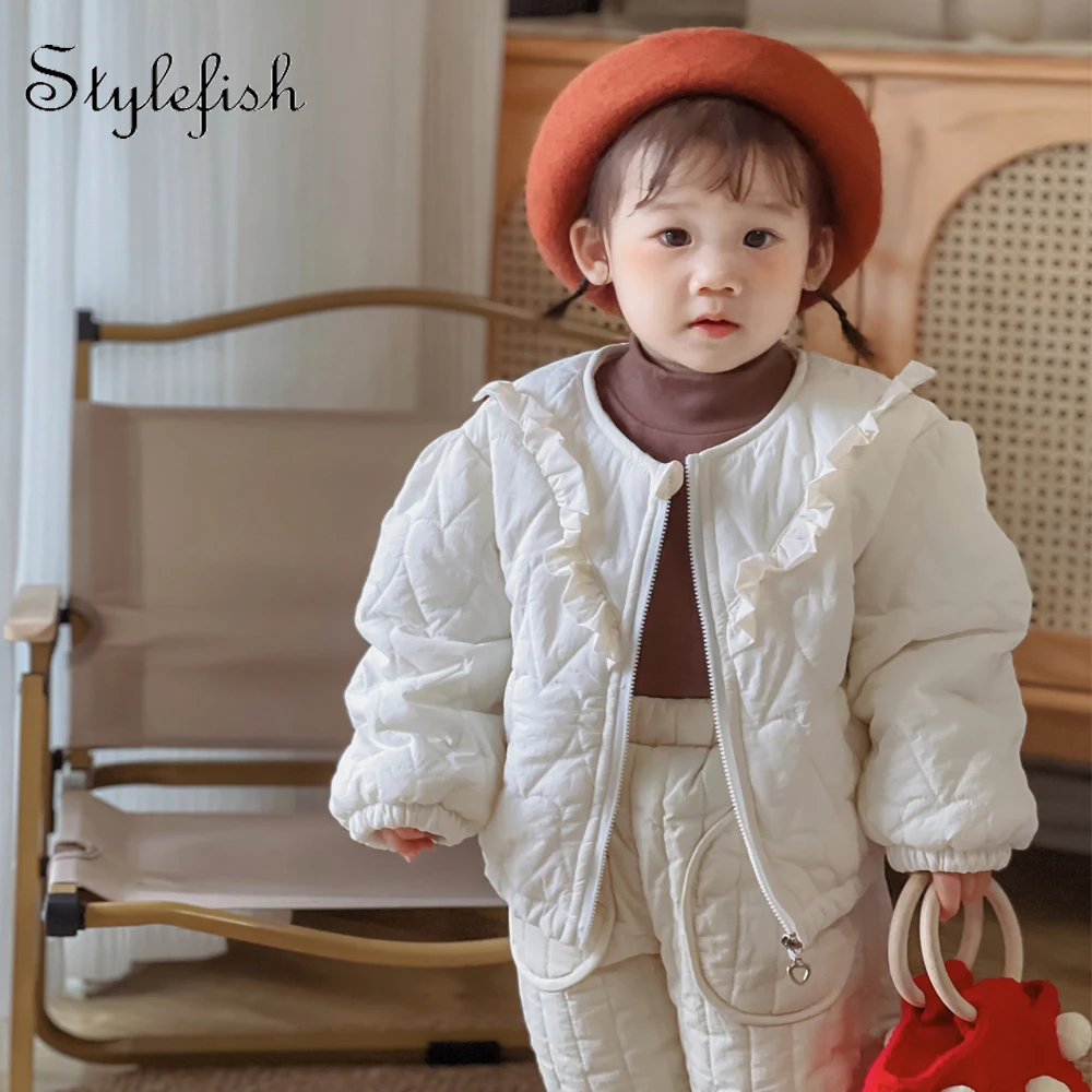 

Autumn and winter new infant coat clothing lace jacket cotton jacket warm baby coats