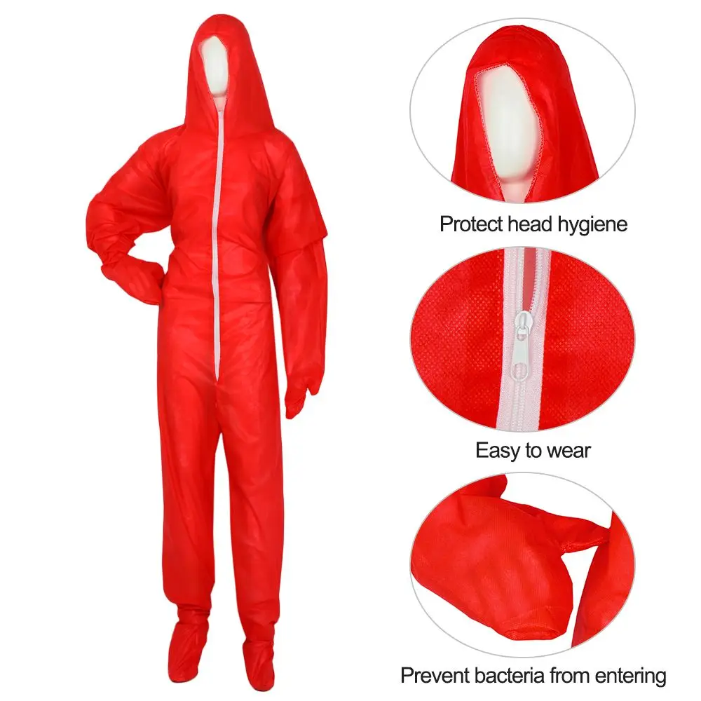 

Unisex Safety Suit Safety Coverall Isolation Suit Painters Protective Overalls Suit Disposable Coveralls Protective Coverall