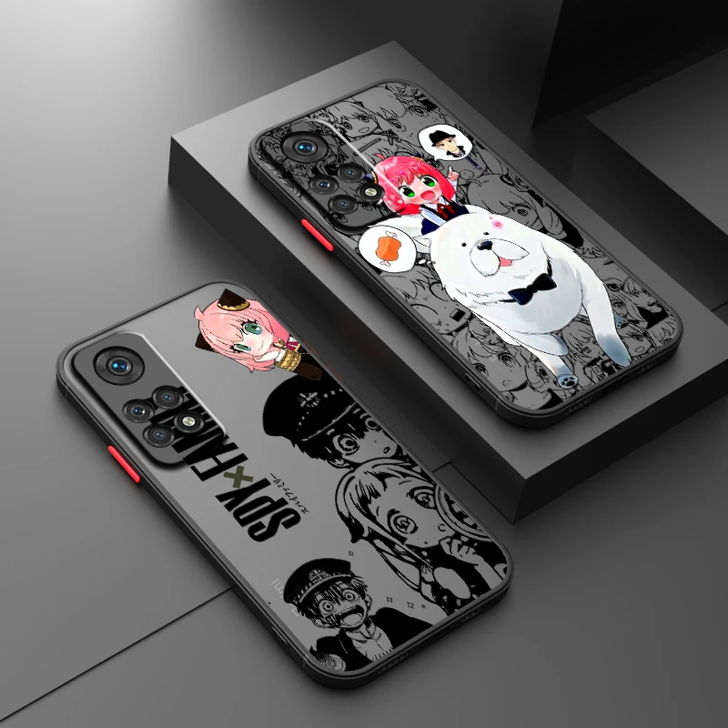 SPY X FAMILY Cool Comic Art Frosted Translucent For Redmi 8 3 9A 9C 9AT 9 9T 13R 10A 10C 10 11A 12C 12 13C 5G TPU Phone Case