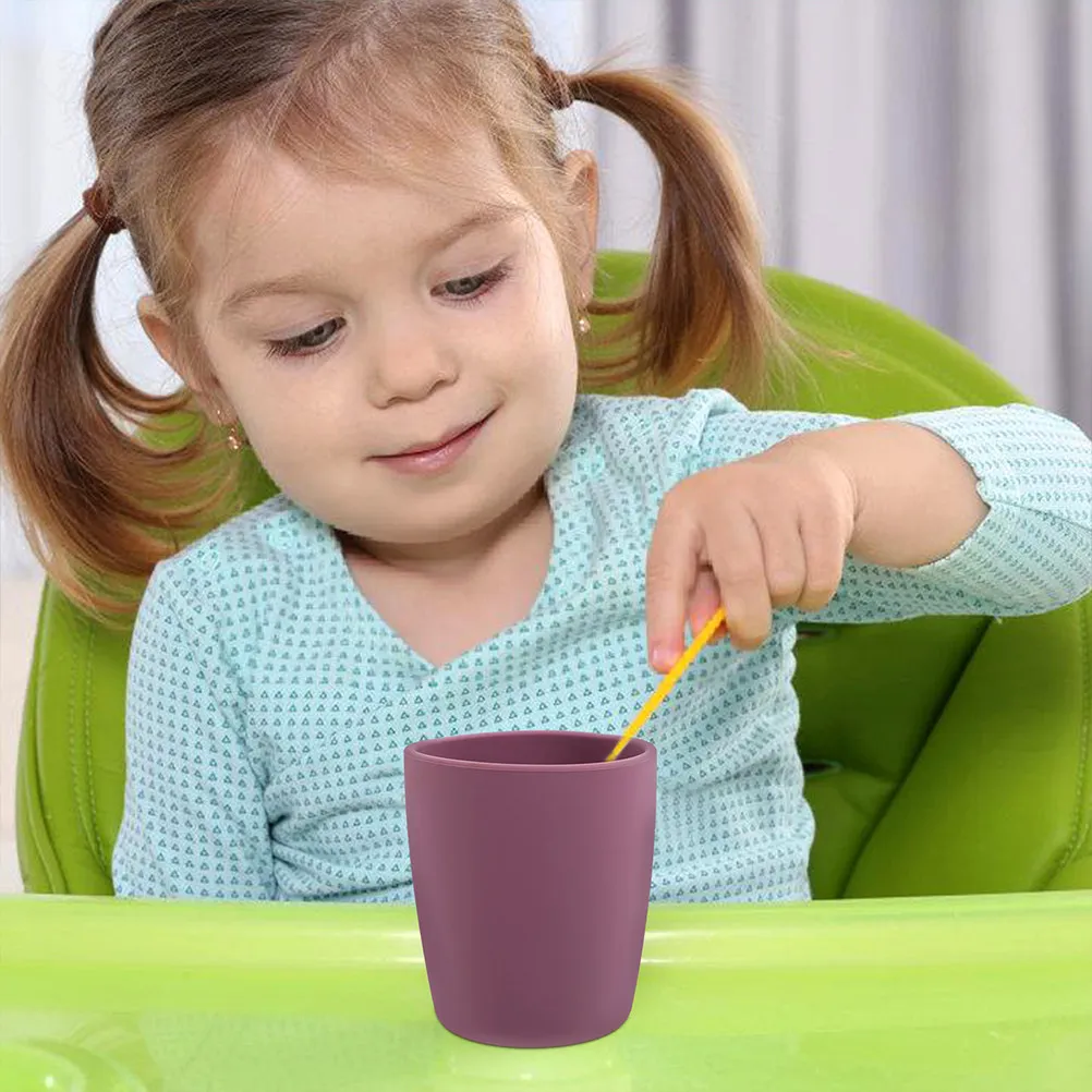 

2Pcs Silicone Toddler Cup for Babies Learning to Drink Independent Non-Spill Training Cups Ergonomic Kids Water Cup