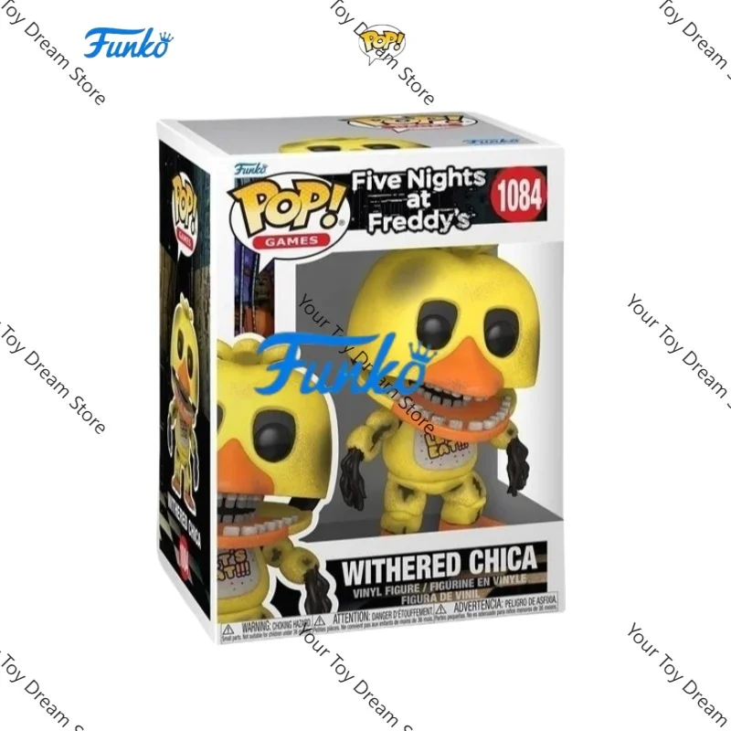 Funko Pop Five Nights At Freddy figuras de acción decoración de Chica marchita versión Q escultura muñeca juguete recoger regalo de edición limitada