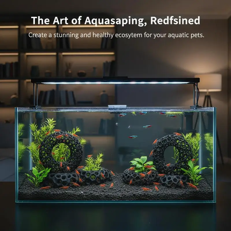 3D打印环形水族虾屋 种植功能