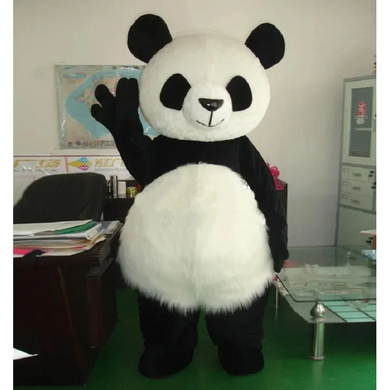 Simbok Chinese Giant Panda Mascot Cartoon Doll Cosplay Costume Suit Adult Men Women Activity Party Play Head Clothing