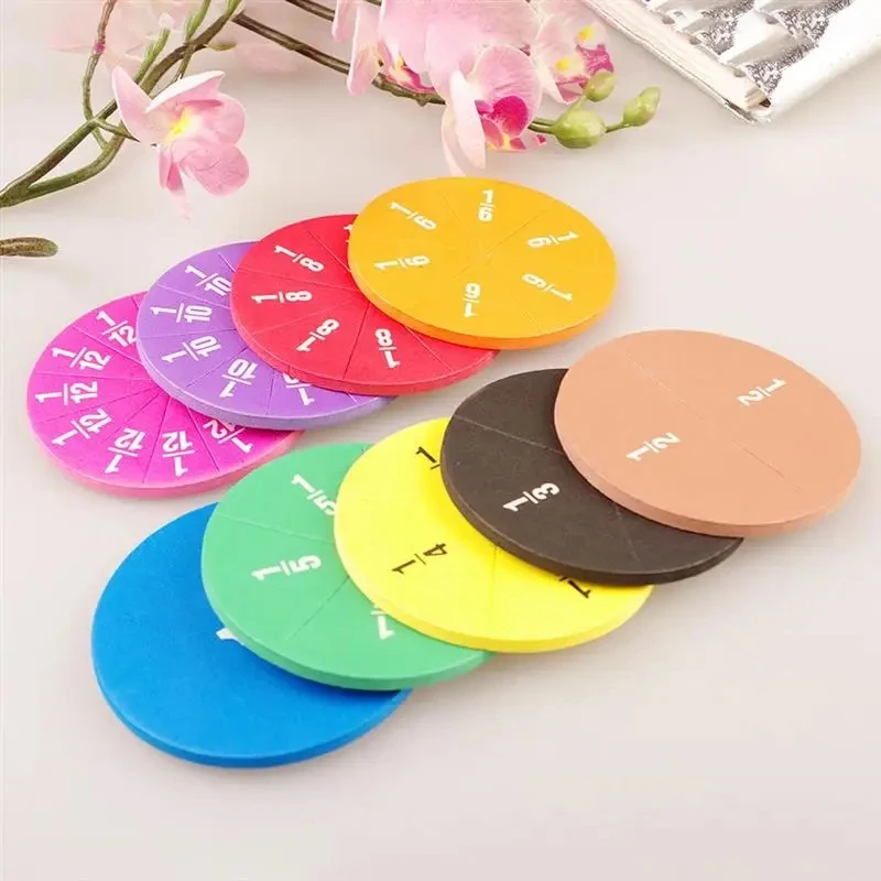 51Pcs EVA Round TeachingShaped  Demonstrator Montessori Math Educational Toy Student Learning ToolParent child interactive toys